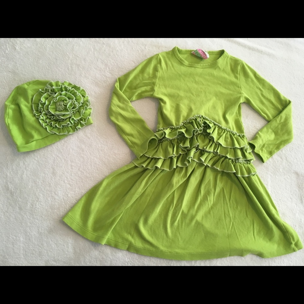 Lemon Loves Lime dress 5 and hat